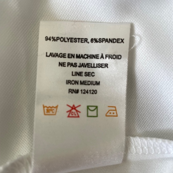 Snake Eyes Men's White With Grey Stripe Golf/Polo Shirt - Size XL - Picture 6 of 7